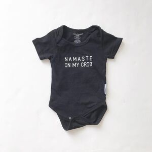 Silly Souls namaste in my crib bodysuit EUC 6-9m